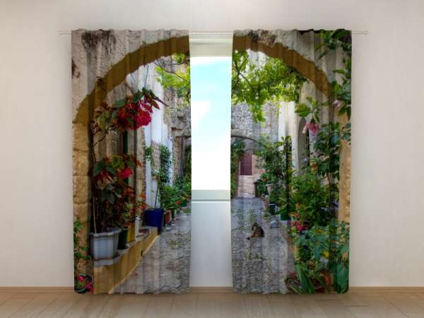 Photo curtain: ARCHES IN FLOWERS