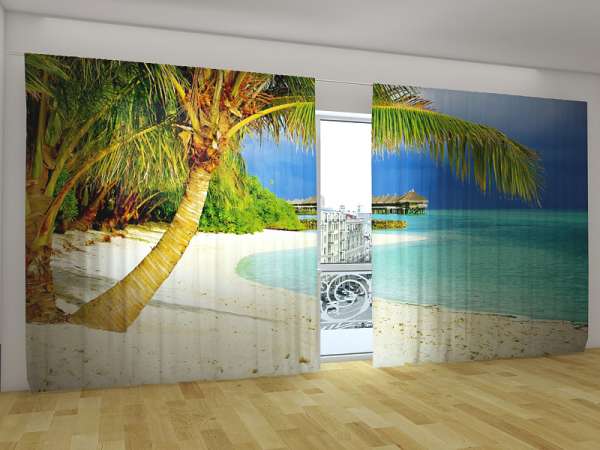 Panoramic curtain: TROPICAL BEACH