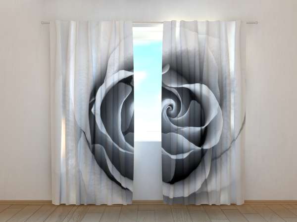 Photo curtain: GREY ROSE