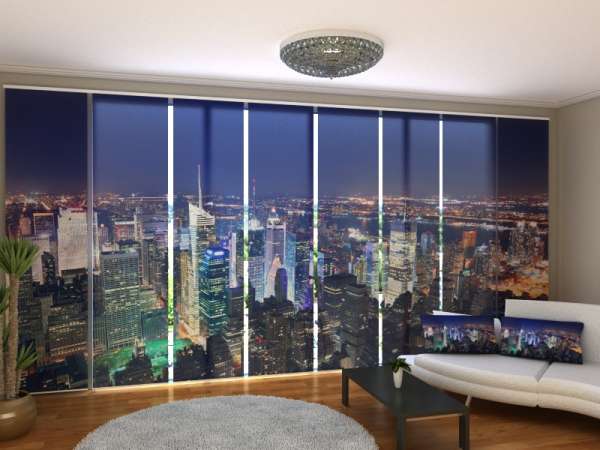 Sliding panel curtain (1-8 pts.): TIMES SQUARE PANORAMA