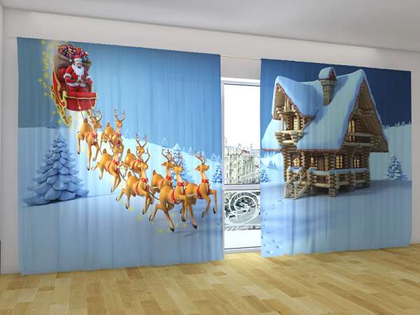 Panoramic curtain: CHRISTMAS STORY