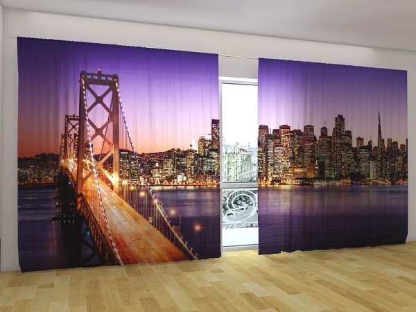 Panoramic curtain: BAY BRIDGE IN SAN FRANCISKO