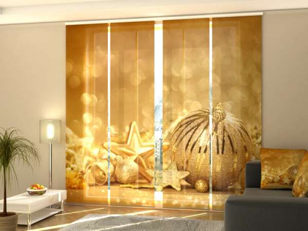 Sliding panel curtain (1-4 pts.): GOLDEN CHRISTMAS TOYS