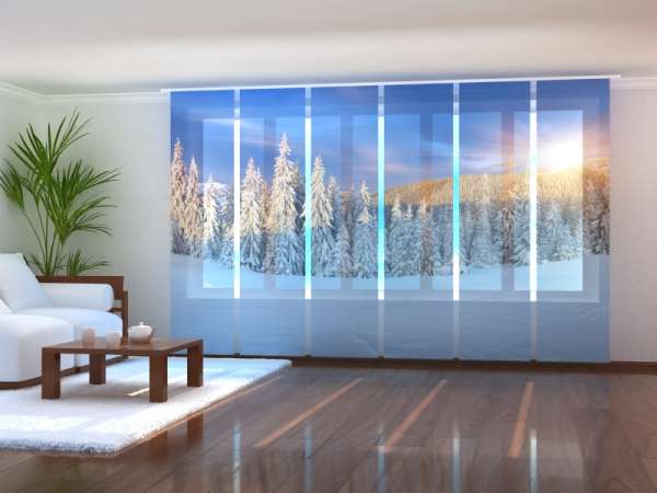 Sliding panel curtain (1-6 pts.): WINTER SUNRISE