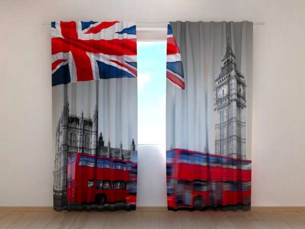 Photo curtain: FLAG OVER BIG BEN