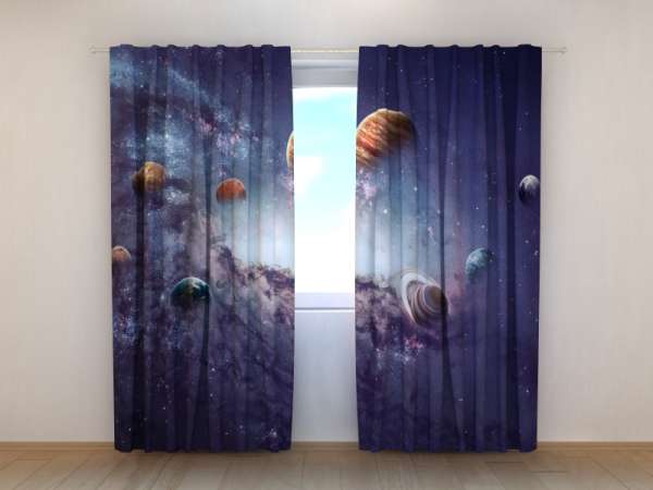 Photo curtain: CREATING PLANETS