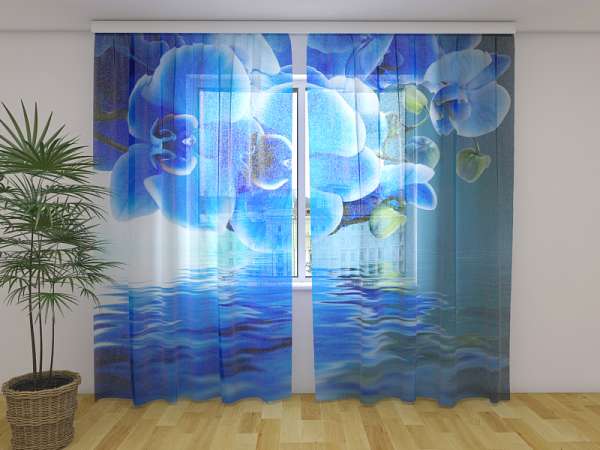 Chiffon curtain: SAPPHIRE ORCHID