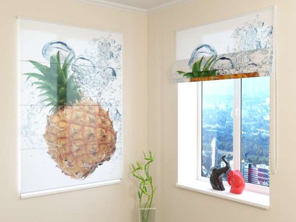 Roman blind: FRESH PINEAPPLE