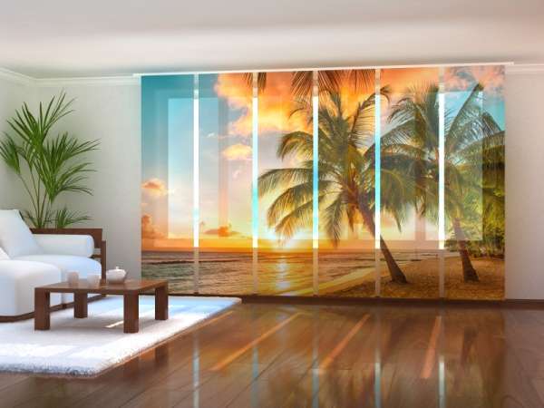 Sliding panel curtain (1-6 pts.): TROPICAL COAST