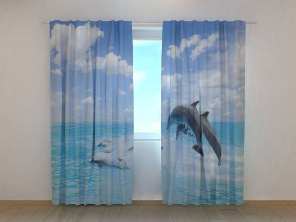 Photo curtain: HAPPY DOLPHINS