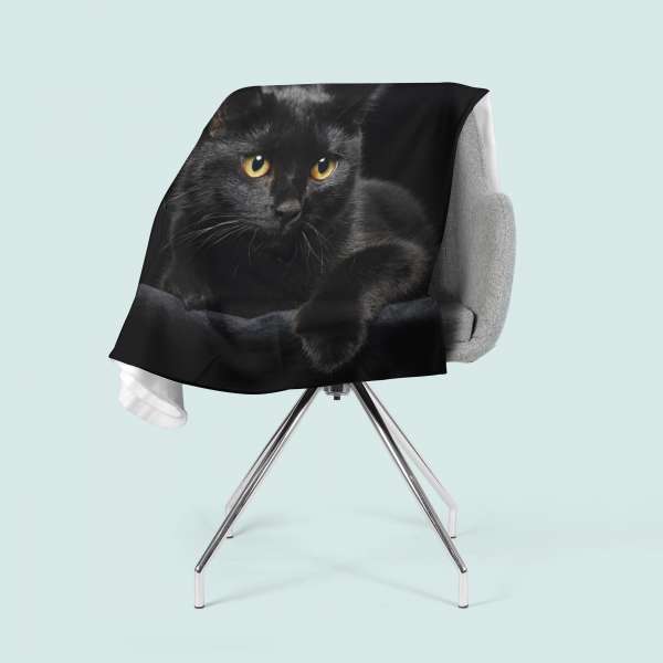 Fleece blanket: BLACK CAT