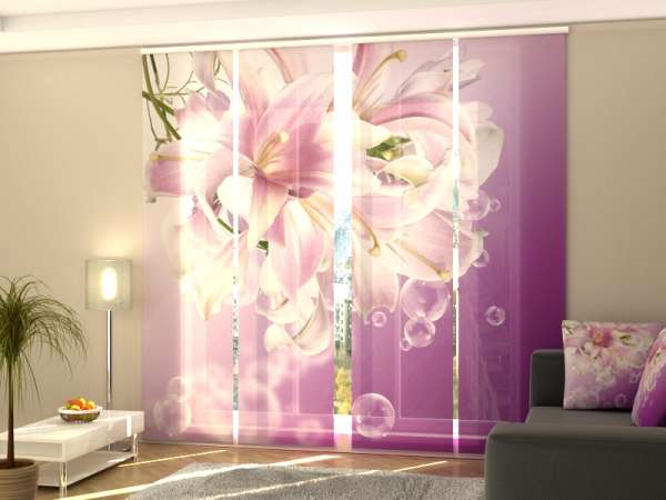 Sliding panel curtain (1-4 pts.): APHRODITES LILIES