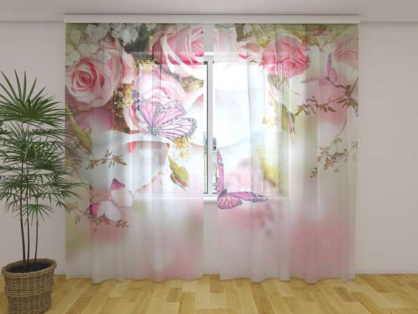 Chiffon curtain: KISS OF SPRING