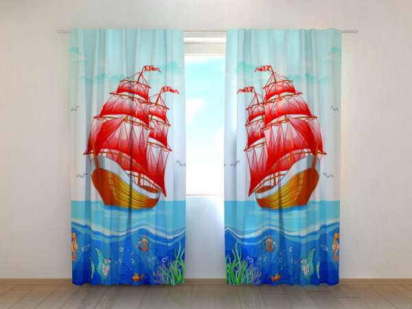 Photo curtain: SCARLET SAILS