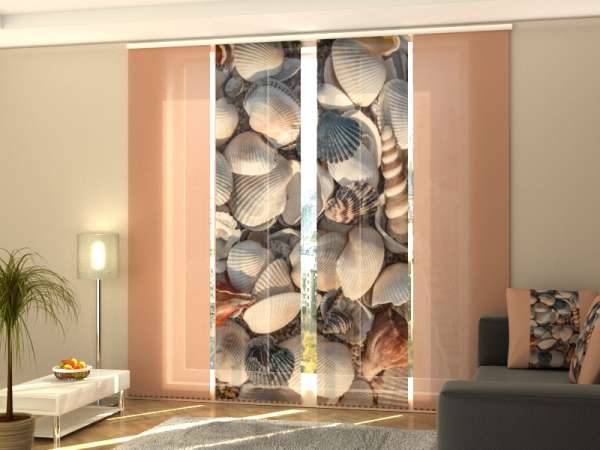 Sliding panel curtain (1-4 pts.): SHELLS