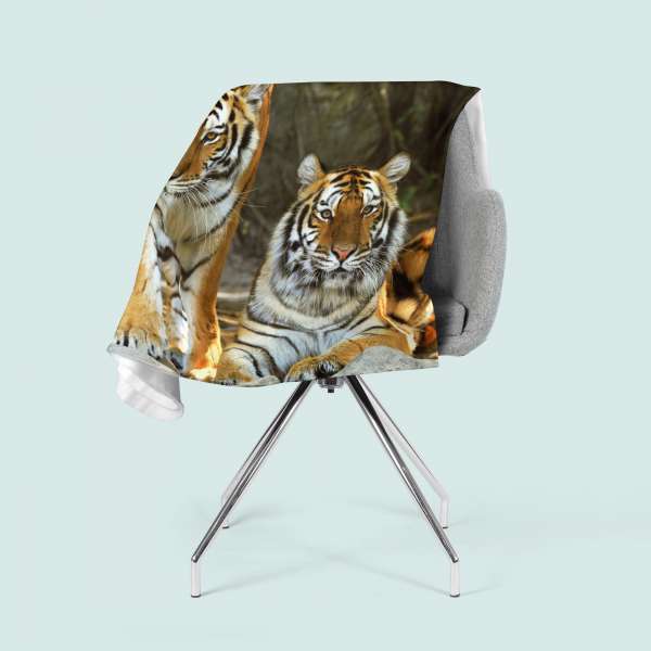 Fleece blanket: CHARMING TIGERS