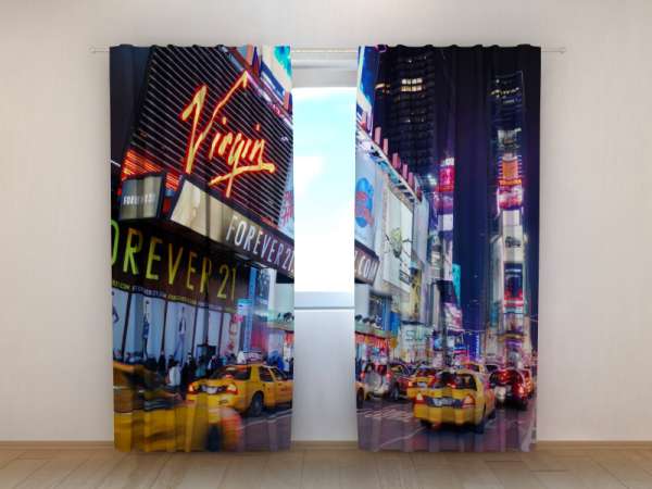 Photo curtain: TIMES SQUARE AT NIGHT