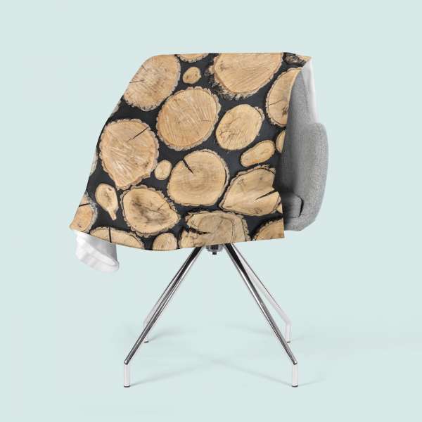 Fleece blanket: TREE STUMPS