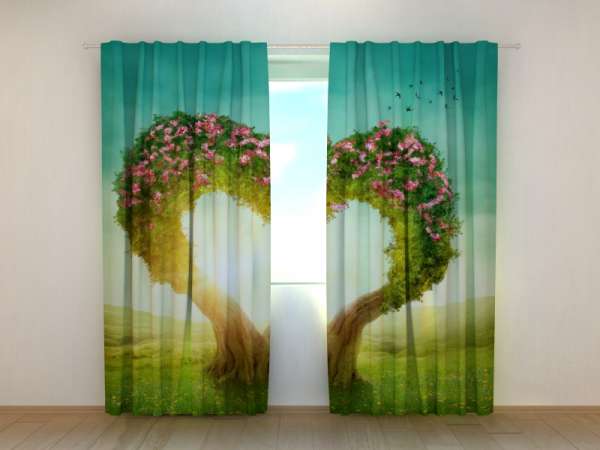 Photo curtain: HEART TREE