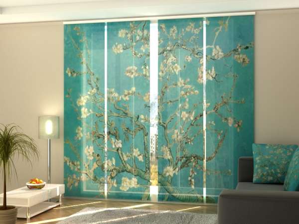 Sliding panel curtain (1-4 pts.): VAN GOGH'S AMANDELBLOESEM