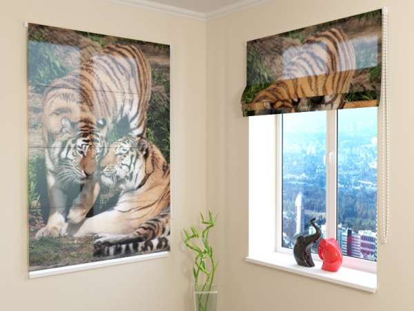 Roman blind: TIGERS LOVE