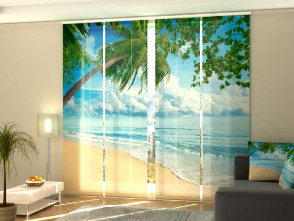 Sliding panel curtain (1-4 pts.): SUMMER BEACH