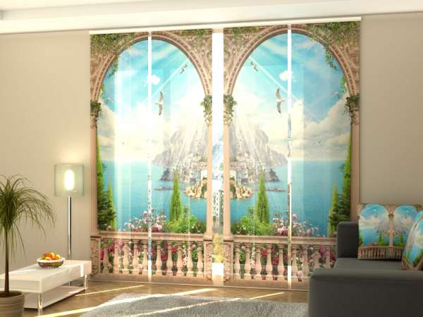 Sliding panel curtain (1-4 pts.): BEAUTIFUL VIEW