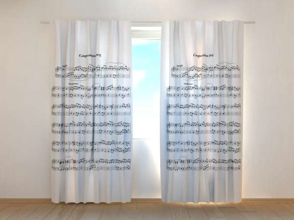 Photo curtain: MUSIC NOTE SHEET