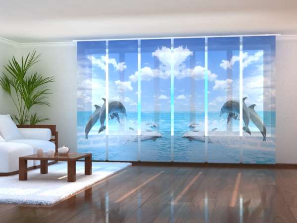 Panel curtain (1-6 pts.): HAPPY DOLPHINS