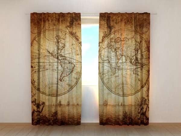 Photo curtain: MAP OF THE WORLD