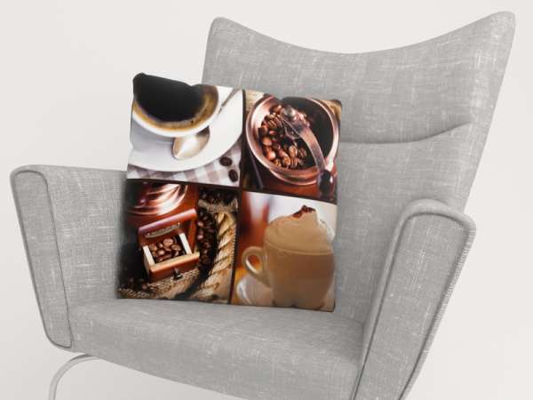 Pillowcase: COFFEE COLLAGE 5a