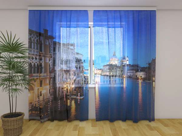 Chiffon curtain: VENICE IN THE EVENING