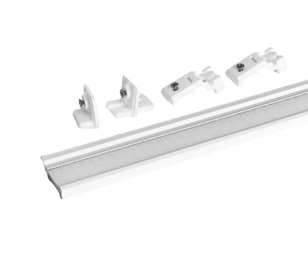 Aluminium panel track for sliding curtains