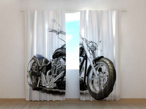 Photo curtain: BLACK MOTORBIKE