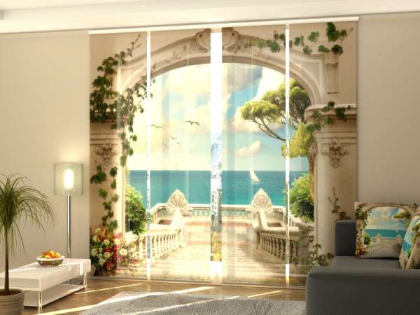 Sliding panel curtain (1-4 pts.): SEA MIRAGE