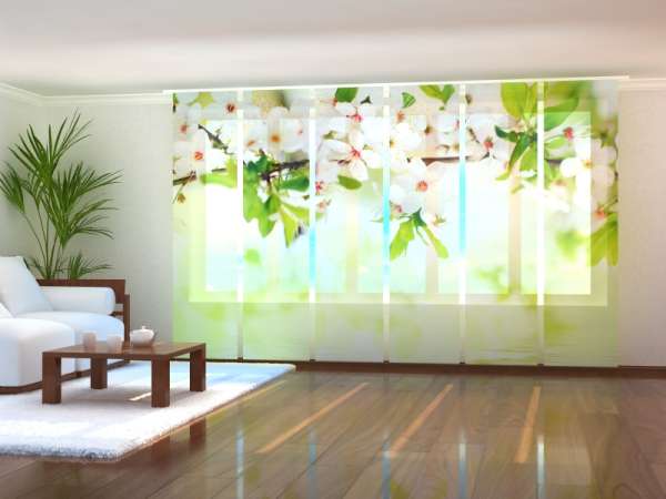 Sliding panel curtain (1-6 pts.): SPRING BLOSSOM