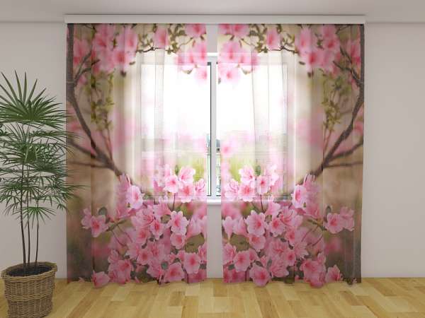 Chiffon curtain: SPRINGTIME