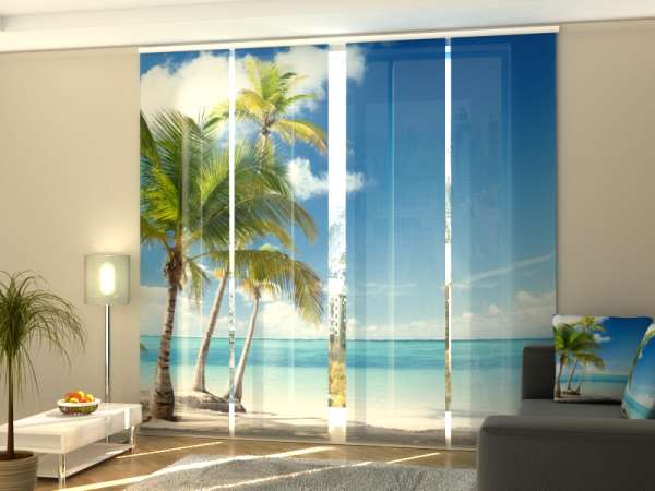 Sliding panel curtain (1-4 pts.): PALMS ON THE BEACH