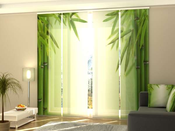 Sliding panel curtain (1-4 pts.): GREEN BAMBOO 2