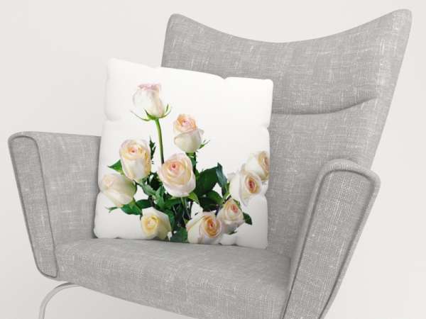 Pillowcase: WHITE ROSES 2