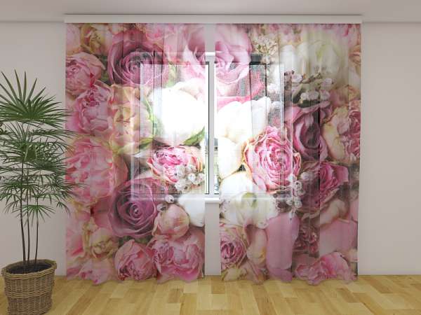 Chiffon curtain: PINK DREAM