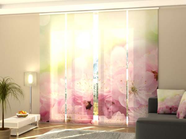 Sliding panel curtain (1-4 pts.): FLOWERS OF SWEET CHERRY