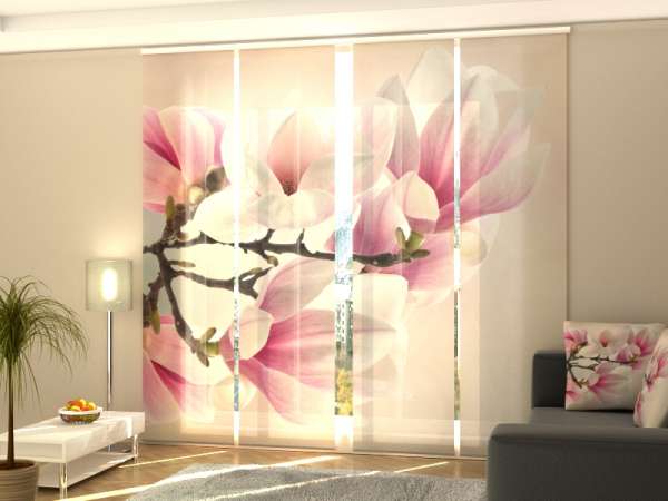 Sliding panel curtain (1-4 pts.): SWEET MAGNOLIAS