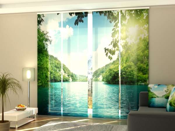 Sliding panel curtain (1-4 pts.): SILENT LAKE