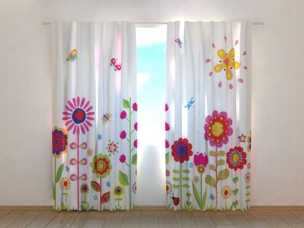 Photo curtain: FLOWERS AND SUN