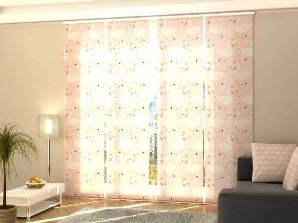 Sliding panel curtain (1-4 pts.): SWAN PRINCESS