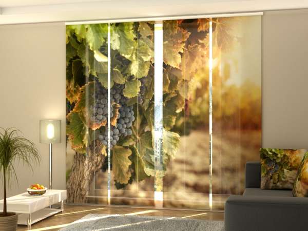 Sliding panel curtain (1-4 pts.): AUTUMN GRAPES