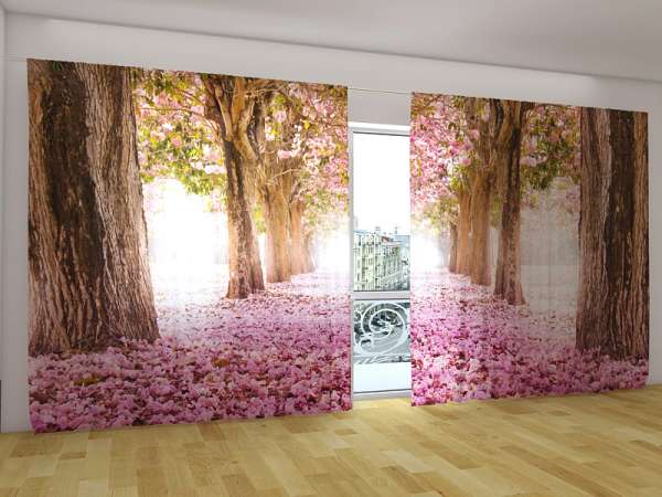 Panoramic curtain: ALLEY OF MAGNOLIAS