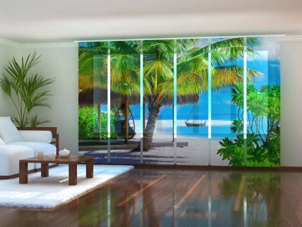 Sliding panel curtain (1-6 pts.): HOLIDAY PARADISE