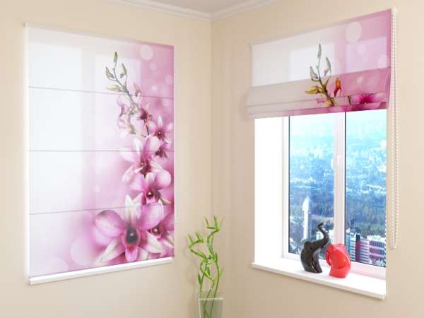 Roman blind: VINE ORCHID 2